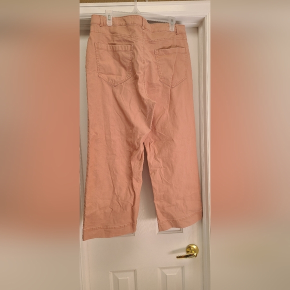 Old Navy High-Waisted Crop Chino Wide Leg Pants Size 12 - Picture 2 of 5